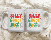 Silly Goose Juice Coffee Mug, Funny Meme Mug, Quirky Gift for Everyone, Silly Goose Cup