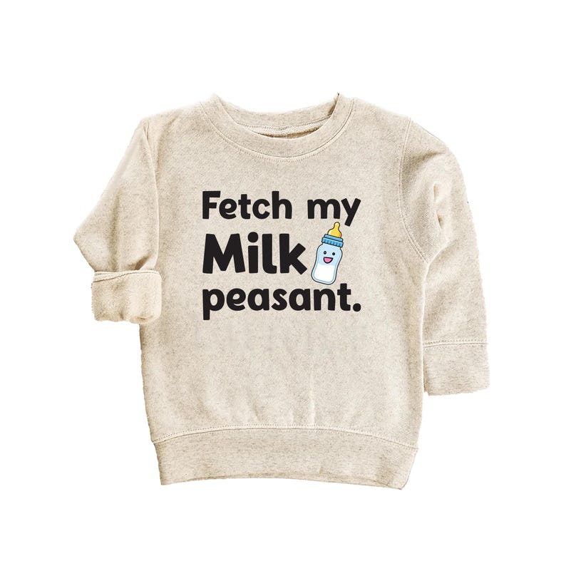 Fetch My Milk Peasant Baby Bodysuit