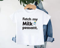 Fetch My Milk Peasant Baby Bodysuit