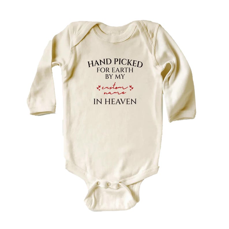 Handpicked for Earth Baby Bodysuit, Baby Shower or Memorial Gift