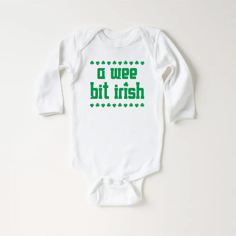 St Patrick's Day Baby Shirt, Festive Irish Clothing