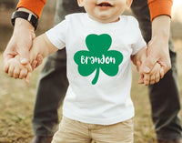 Personalized St. Patrick's Day Bodysuit, Custom Shamrock Kids Pullover