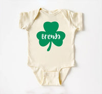 Personalized St. Patrick's Day Bodysuit, Custom Shamrock Kids Pullover