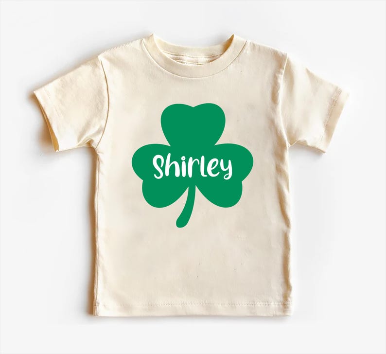 Personalized St. Patrick's Day Bodysuit, Custom Shamrock Kids Pullover