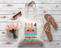 Limited Edition 1984 Birthday Tote Bag, Born In 1984 Tote Bag