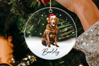 Personalized Pet Ornament, Custom Christmas Dog Acrylic Ornament