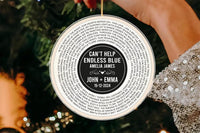 Custom Song Lyrics Ornament, Personalized Wedding Date Acrylic Ornament