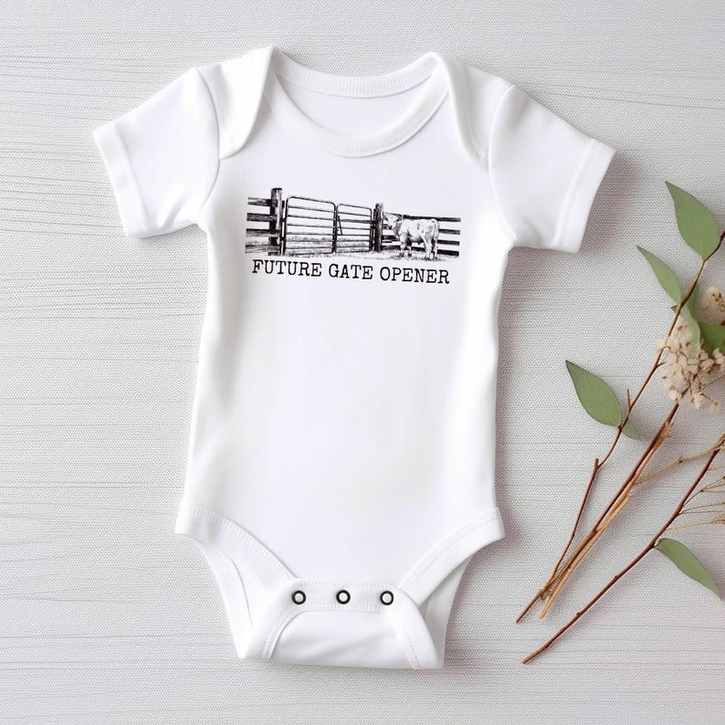 Future Gate Opener Baby Shirt, Cute Country Baby Outfit