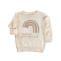 His Plan Is Perfect Baby Sweatshirt, Rainbow Christian Baby Outfit