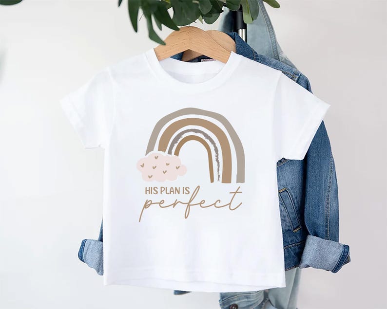 His Plan Is Perfect Baby Sweatshirt, Rainbow Christian Baby Outfit