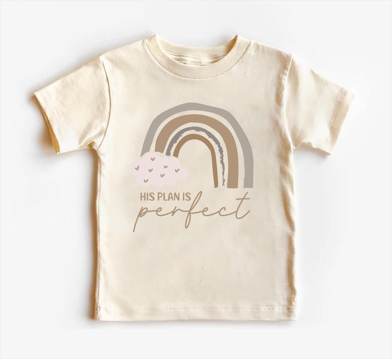 His Plan Is Perfect Baby Sweatshirt, Rainbow Christian Baby Outfit