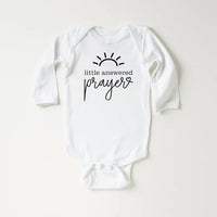 Little Answered Prayer Baby Shirt, Cute Religious Baby Outfit