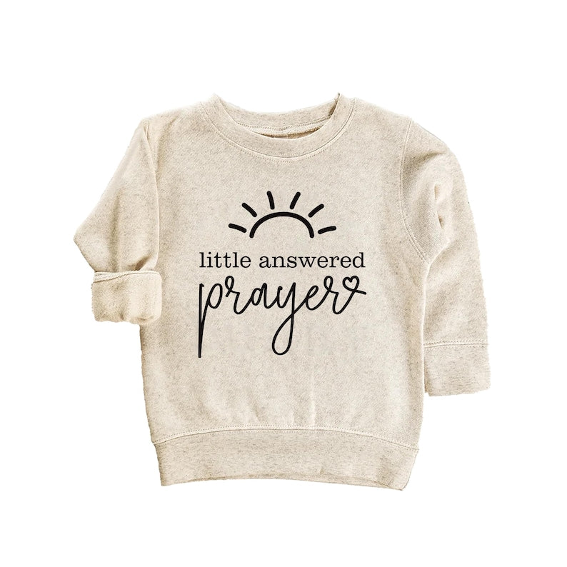 Little Answered Prayer Baby Shirt, Cute Religious Baby Outfit