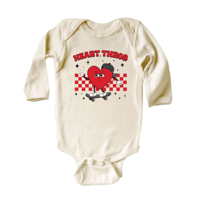 Heart Throb Baby Shirt, Boys Valentine's Outfit - Adorable Kids Gift