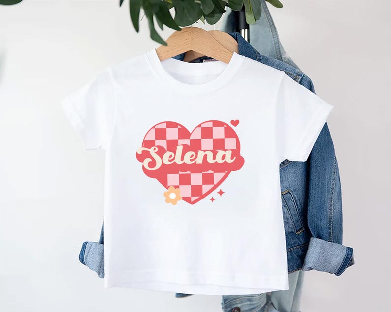 Custom Love Heart Baby Sweatshirt, Adorable Kids Valentine's Outfit Gift