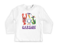 Personalized Mardi Gras Baby Shirt, Adorable Mardi Gras Parade Outfit for Boys and Girls