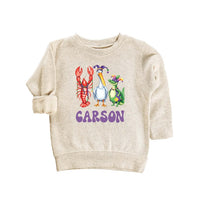 Personalized Mardi Gras Baby Shirt, Adorable Mardi Gras Parade Outfit for Boys and Girls