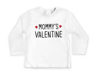 Mommy's Valentine Baby Bodysuit, Adorable Valentine's Outfit for Boys and Girls