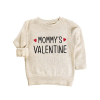 Mommy's Valentine Baby Sweatshirt, Adorable Valentine's Outfit for Boys and Girls