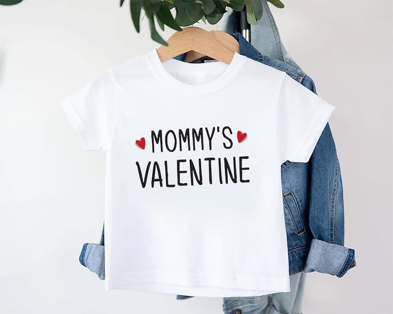 Mommy's Valentine Baby Bodysuit, Adorable Valentine's Outfit for Boys and Girls