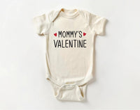 Mommy's Valentine Baby Bodysuit, Adorable Valentine's Outfit for Boys and Girls