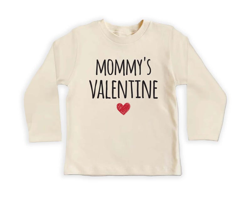 Mommy's Valentine Baby Shirt, Adorable Valentine's Outfit for Boys and Girls