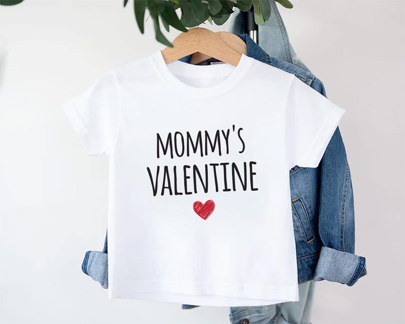 Mommy's Valentine Baby Sweatshirt, Adorable Valentine's Outfit for Boys and Girls