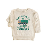 Garbage Truck Baby Bodysuit, Funny Truck Driver Birthday Gift for Boys and Girls