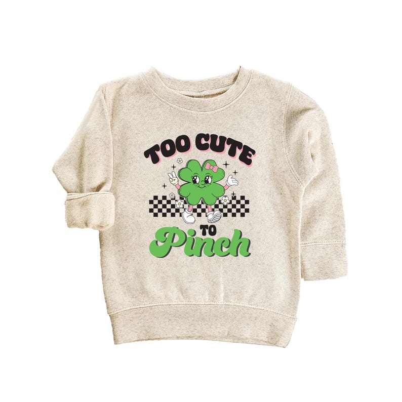 Too Cute to Pinch Baby Shirt, St. Patrick's Day Baby Outfit