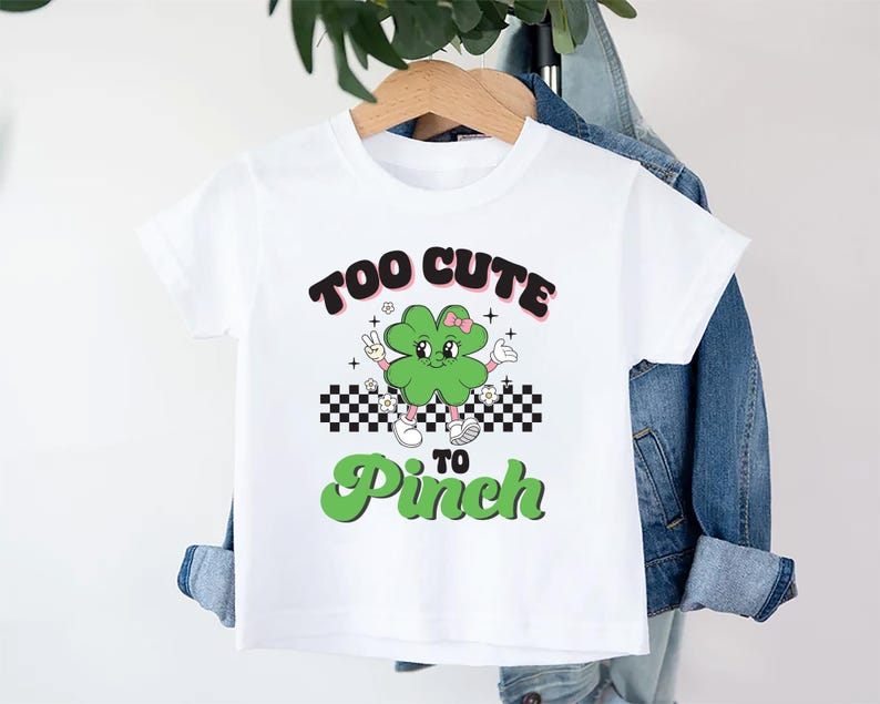 Too Cute to Pinch Baby Shirt, St. Patrick's Day Baby Outfit