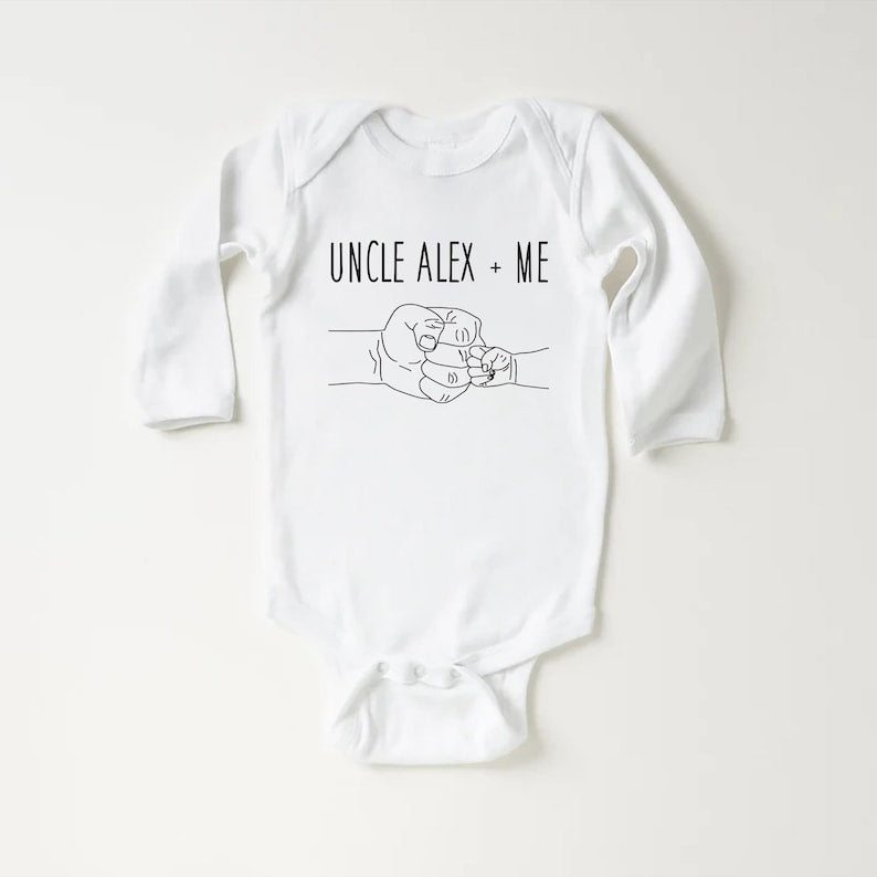 Custom Uncle + Me Baby Shirt, Adorable Gift for Nephew | Niece