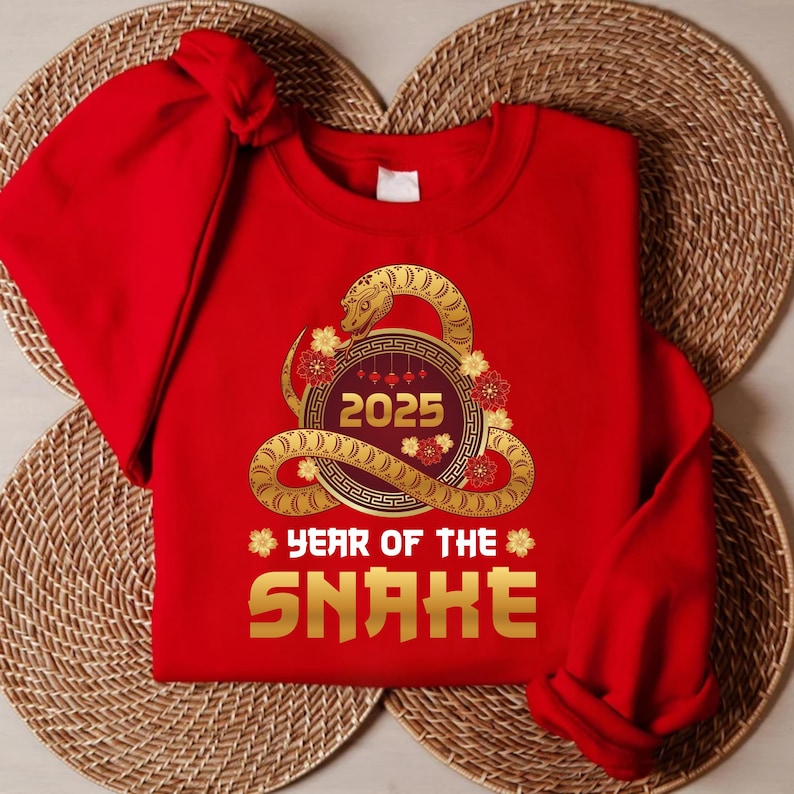 Year of the Snake Sweatshirt, 2025 Chinese New Year Sweatshirt