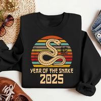 Vintage Year of the Snake Sweatshirt, 2025 Chinese New Year Sweatshirt