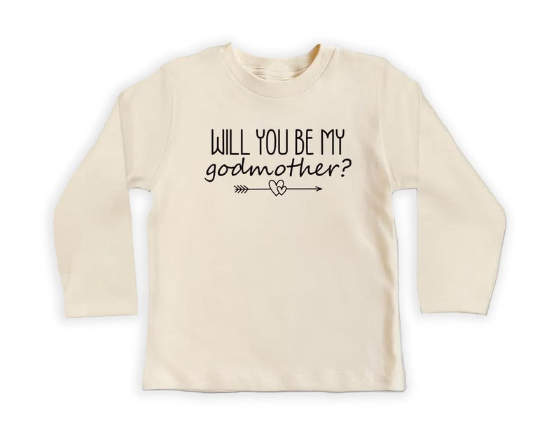 Will You Be My Godmother? Baby Shirt, Cute Pregnancy Announcement Baby Outfit