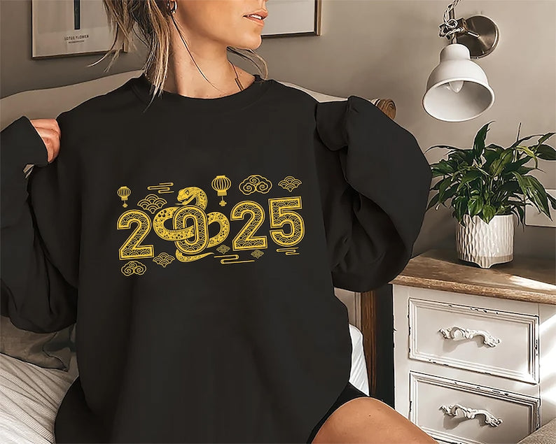 Vintage Year of the Snake Sweatshirt, 2025 Chinese New Year Sweatshirt