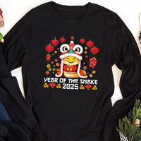 Year of the Snake Long Sleeve Shirt, Chinese New Year 2025 Long Sleeve Shirt