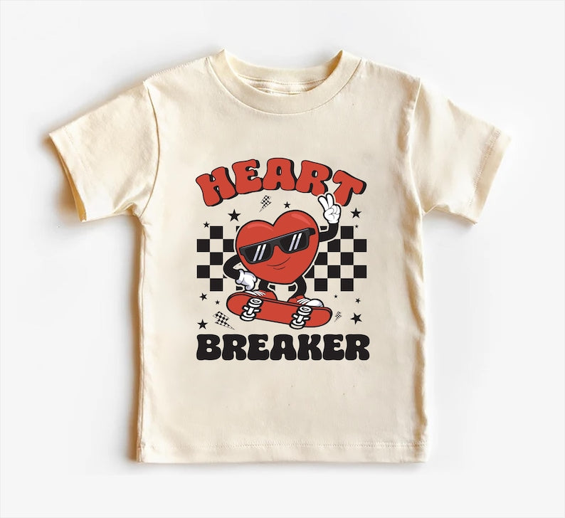 Heart Breaker Baby Bodysuit, Adorable Kids Valentine's Outfit for Boys & Girls