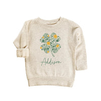 Personalized St Patrick's Day Baby Sweatshirt, Adorable Irish Outfit