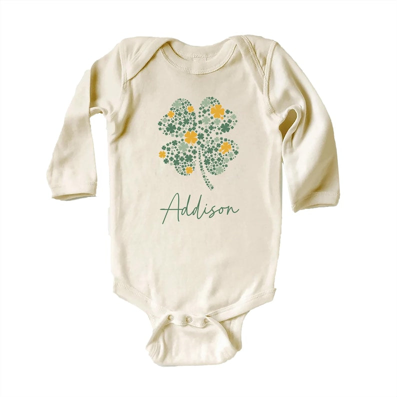 Personalized St Patrick's Day Baby Sweatshirt, Adorable Irish Outfit