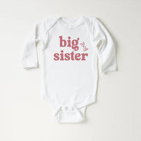 Big Sister Baby Shirt, Adorable Big Sister Gift for Girls, Pregnancy Announcement Pullover