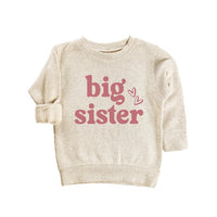 Big Sister Baby Shirt, Adorable Big Sister Gift for Girls, Pregnancy Announcement Pullover