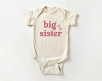 Big Sister Baby Shirt, Adorable Big Sister Gift for Girls, Pregnancy Announcement Pullover