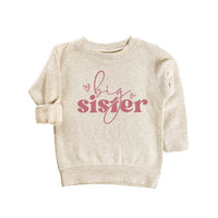 Big Sister Baby Shirt, Adorable Big Sister Gift for Girls, Pregnancy Announcement Pullover