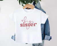 Big Sister Baby Shirt, Adorable Big Sister Gift for Girls, Pregnancy Announcement Pullover