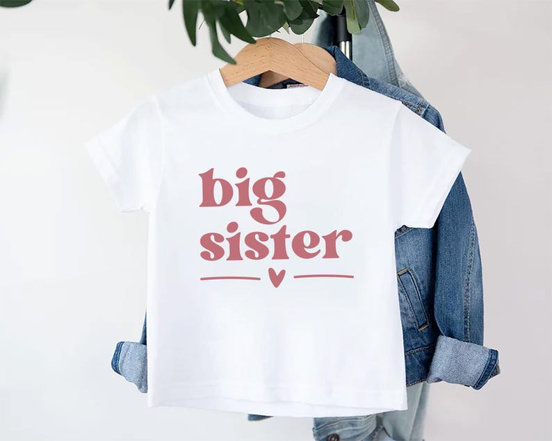 Big Sister Baby Sweatshirt, Adorable Big Sister Gift for Girls, Pregnancy Announcement Pullover