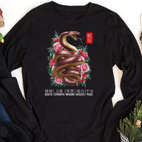 Year of the Snake Long Sleeve Shirt, Chinese New Year 2025 Long Sleeve Shirt