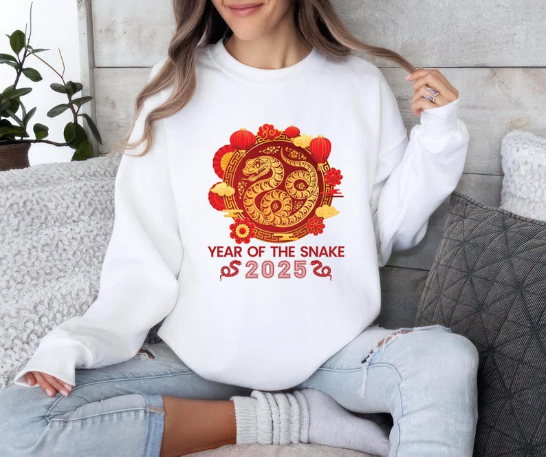 Year of the Snake Sweatshirt, 2025 Chinese New Year Sweatshirt