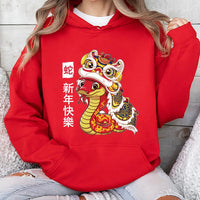 Year of the Snake Hoodie, 2025 Chinese New Year Hoodie