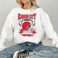 Kansas City Football Vintage Sweatshirt, Classic Football Sweatshirt