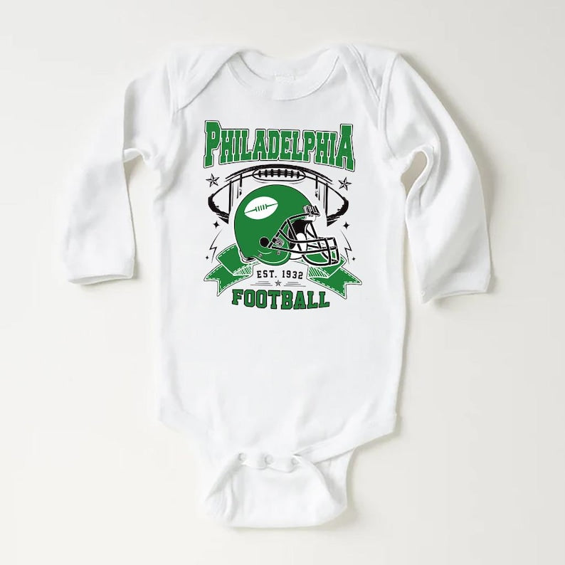 Philadelphia Football Baby Shirt, Classic Sunday Football Apparel